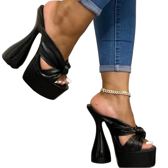 Cape Robbin Shoes - Cape Robbin Black Women's Platform Heels